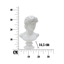 Klassieke decoratieve buste in polystone h34cm Man Voorraad