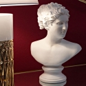 Klassiek decoratief halffiguur sculptuur in polyresin h34cm Woman Verkoop