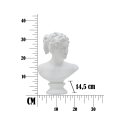 Klassiek decoratief halffiguur sculptuur in polyresin h34cm Woman Catalogus