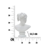 Klassiek decoratief halffiguur sculptuur in polyresin h34cm Woman Catalogus