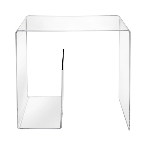 Transparante plexiglazen salontafel 33x50x50 cm G Table Aanbieding