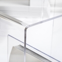 Transparante plexiglazen salontafel 33x50x50 cm G Table Aanbod