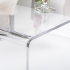 Moderne salontafel in transparant plexiglas 40x81x36cm Milvio Aanbod
