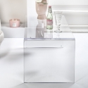 Moderne salontafel in transparant plexiglas 40x81x36cm Milvio Korting