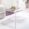 Moderne salontafel in transparant plexiglas 40x81x36cm Milvio Kortingen