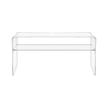 Moderne transparante plexiglas tv-meubel 33x100x50cm Visio Aanbod