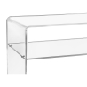 Moderne transparante plexiglas tv-meubel 33x100x50cm Visio Korting