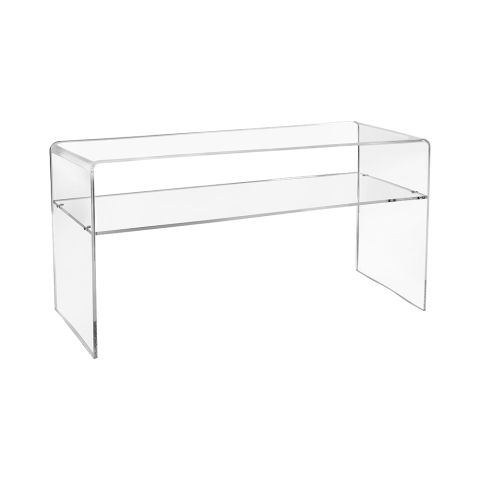 Moderne transparante plexiglas tv-meubel 33x100x50cm Visio Aanbieding