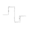 Moderne design wandplank van transparant plexiglas VA-ET-VIENT 3 Aanbieding