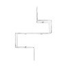 Moderne design wandplank van transparant plexiglas VA-ET-VIENT 3 Aanbod