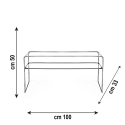 Moderne transparante plexiglas tv-meubel 33x100x50cm Visio Kortingen