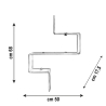 Moderne design wandplank van transparant plexiglas VA-ET-VIENT 3 Model
