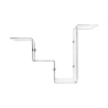 Moderne transparante plexiglas design plank VA-ET-VIENT 4 Voorraad