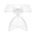 Vierkante salontafel 50x50cm van transparant plexiglas Tessara Aanbieding
