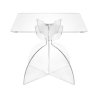 Vierkante salontafel 50x50cm van transparant plexiglas Tessara Aanbieding