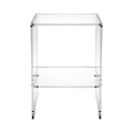 Design salontafel in transparant plexiglas 29x32x45cm Contigo Aanbieding