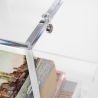 Design salontafel in transparant plexiglas 29x32x45cm Contigo Korting