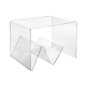 Transparante plexiglazen salontafel met tijdschriftenhouder Zigozago Aanbieding