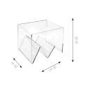 Transparante plexiglazen salontafel met tijdschriftenhouder Zigozago Catalogus
