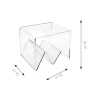 Transparante plexiglazen salontafel met tijdschriftenhouder Zigozago Catalogus