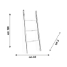 Transparante plexiglas handdoekenrek 40×100cm Penrose Small Korting