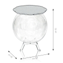 Transparante plexiglas salontafel met opbergruimte Boollino Prijs