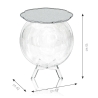 Transparante plexiglas salontafel met opbergruimte Boollino Prijs