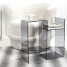 Transparante plexiglazen bijzettafel voor woonkamer Viceversa Korting