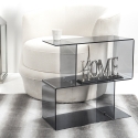 Transparante plexiglazen bijzettafel voor woonkamer Viceversa Verkoop