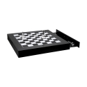 Moderne schaak- en damset van transparant plexiglas Magnus Aanbieding