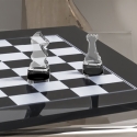 Transparante plexiglas dam- en schaakbord Kasparov Korting