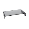 Transparante plexiglas monitorstand voor bureau 25x49x8cm Oly Korting