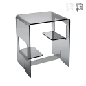 Transparante plexiglas salontafel nachtkastje Enan Aanbieding