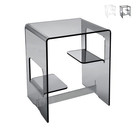 Transparante plexiglas salontafel nachtkastje Enan Aanbieding