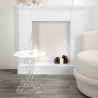 Ronde hoge salontafel 50cm in transparant plexiglas Arabesco Medium Aanbod