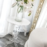 Ronde hoge salontafel 50cm in transparant plexiglas Arabesco Medium Verkoop