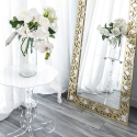 Ronde hoge salontafel 36cm van transparant plexiglas Arabesco Small Verkoop