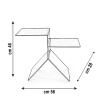 Design salontafel van transparant plexiglas Bangles 