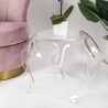 Ronde salontafel 60cm design in transparant plexiglas Drappeggi Aanbod