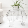 Ronde salontafel 60cm design in transparant plexiglas Drappeggi Verkoop