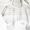 Ronde salontafel 60cm design in transparant plexiglas Drappeggi Korting