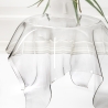 Ronde salontafel 60cm design in transparant plexiglas Drappeggi Korting
