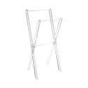 Transparante plexiglas handdoekhouder voor badkamer Xfile Aanbieding