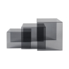 Set van 3 salontafels in transparant plexiglas Trix Kortingen