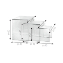 Set van 3 salontafels in transparant plexiglas Trix Kosten