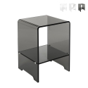 Transparante plexiglas nachtkastje voor slaapkamer Accanto Aanbieding