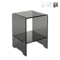 Transparante plexiglas nachtkastje voor slaapkamer Accanto Aanbieding