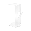 Transparante plexiglas salontafel met tijdschriftenhouder Ambrogio Aanbieding