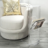 Transparante plexiglas salontafel met tijdschriftenhouder Ambrogio Verkoop