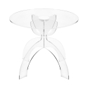 Ronde salontafel 50cm van transparant plexiglas Tessara Aanbieding